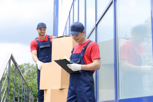 Professional flat removals in Parkroyal with packed boxes ready for transport