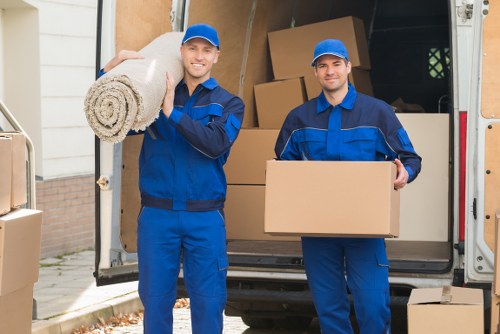 Loading a van for a quick small removals service in Parkroyal