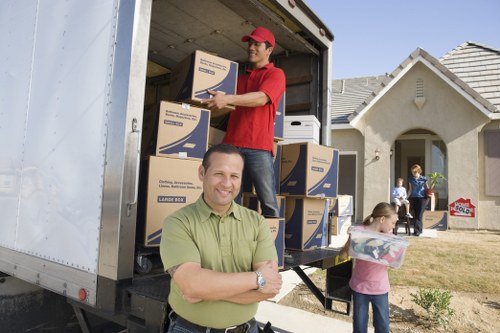 Professional movers handling office relocation in Parkroyal